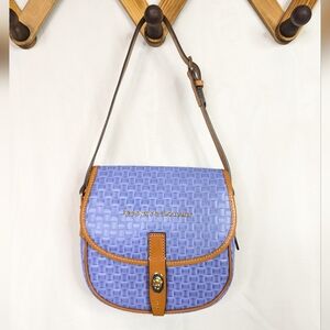 Dooney & Bourke Claremont Field Woven Periwinkle Blue Shoulder Bag